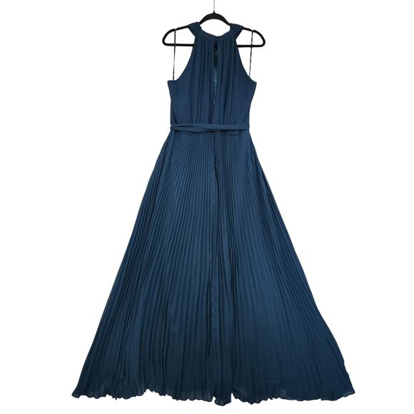 City Chic Womens Honour Pleated  Maxi Dress Plus Size 16 Emerald Green Gown NWT - Picture 4 of 14